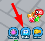 The Codes button in Toilet Attack Simulator