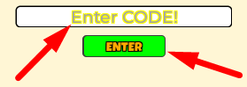 The code redeeming interface in Toilet Fighter Simulator