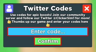 Clicker Simulator codes (November 2023) - Double luck boosts