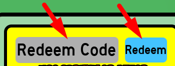 The code redeeming interface in Bee Swarm Simulator X