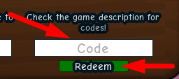 The code redeeming interface in Magic Blade Simulator