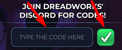 The code redeeming interface in Corridor