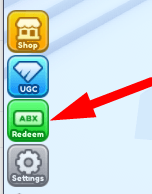 The Redeem button in Rapid Rumble