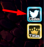 The Codes button in Multiverse Tower Defense