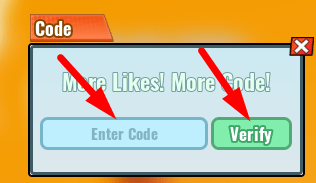 The code redeeming interface in Hit Hoop Simulator