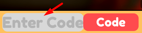 The code redeeming interface in Escape Room