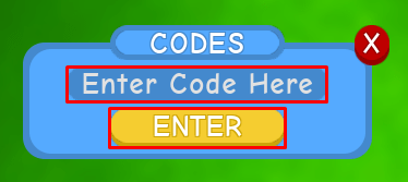 Lawn Mowing Simulator enter codes box