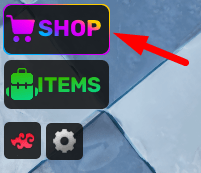 The Shop button in Better Anime