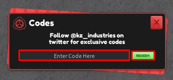 SCP Architect enter codes box