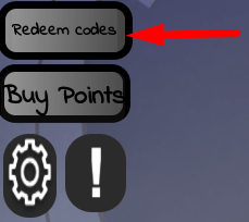 The Redeem codes button in Ultra Toilet Fight