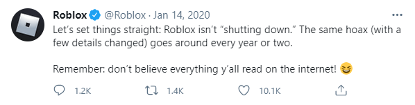 Is Roblox shutting down in 2023?