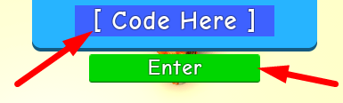 The code redeeming interface in Bubble Gum Remixed