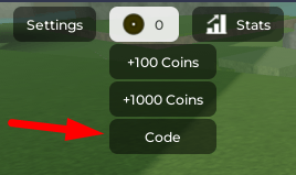 The Code button in Rogue Ninja