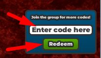 The code redeeming interface in Mars Base Tycoon