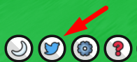 The Twitter icon in Cheese Factory Tycoon
