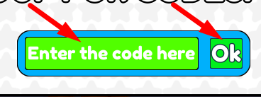 The code redeeming interface in Monkey Arena