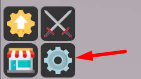 The Settings icon in Robot Tycoon