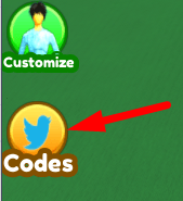 The Codes button in Realistic Street Soccer