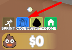 The Codes button in POO TOWER TYCOON