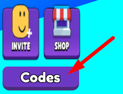 The Codes button in Don't Make The Button Angry