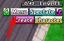 The Menu button in Shonen Smash