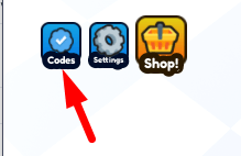 The Codes button in Dragon Merge Tycoon