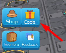 The Code button in Among Us: Hide And Seek