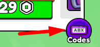 The Codes button in Blub Defense