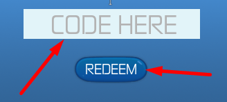 The code redeeming interface in Apocalypse Tycoon