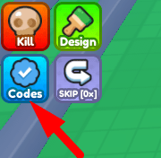The Codes button in Marble Rail