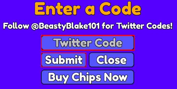 Arcade Island X enter codes box