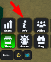 The Info button in Grimoires Era