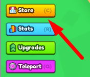 The Store button in Insane Button Simulator