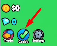 The Codes button in Coin Magnet Simulator