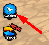 The Codes button in Peace Tower Defense