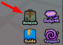 The Backpack button in Animal Evolution Simulator