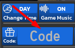 The code redeeming interface in Booth Game