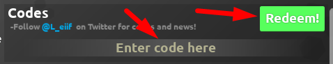 The code redeeming interface in Defender's Depot 2