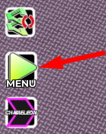 The Menu button in Crazy Stairs