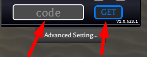 The code redeeming interface in Demon Blade