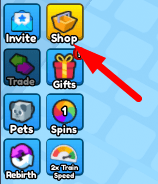 The Shop button in PUSH SIMULATOR