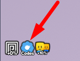 The Codes button in Type Race Simulator