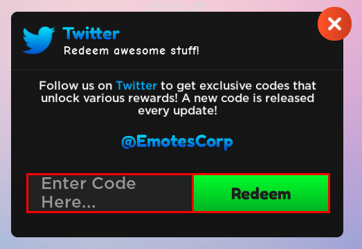 TTD 3 enter codes box