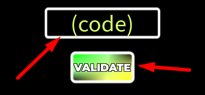 The code redeeming interface in Crazy Stairs