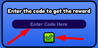 The code redeeming interface in Soccer Goal Simulator