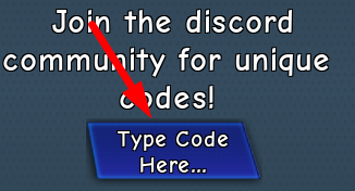 The code redeeming interface in Infinite Power Grind