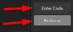 The code redeeming interface in Death's MM2