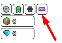 The Codes button in Block Craft Tycoon