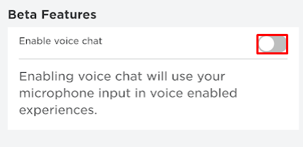 How to enable voice chat mobile enable voice chat button