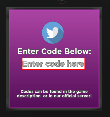 unEqual enter codes box